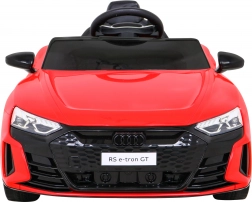 Elektrické odrážadlo Audi RS e-tron GT pre deti s 4x4, diaľkovým ovládaním a LED – Červená