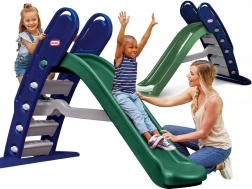 detská šmykľavka Little Tikes Giant Slide Jungle 180 cm – modro‑zelená