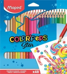 Trojhranné pastelky MAPED Color'Peps, sada 48 farieb