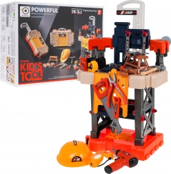 Detská dielňa 3v1 s kufríkom a aku vŕtačkou, 78 dielov