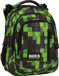Školský batoh BackUP Metasphere zeleno-čierny 24 l