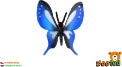 Figúrka tropického modrého motýľa Papilio Zooted - 1 kus