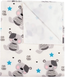 Nepremokavá flanelová podložka NEW BABY Cute Teddy