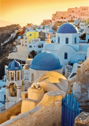 Puzzle TREFL Premium Plus Photo Odyssey: Oia, Santorini 1000 dielikov