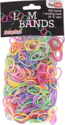 Voňavé gumičky loom – kreatívny set 600 ks