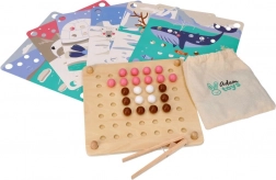 Drevená motorická hra s guľôčkami – zvieratá Arktídy (ADAM TOYS)
