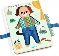 Drevená súprava obliekania psíka Djeco