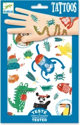 Dočasné tetovania s motívom zvieratiek v džungli – DJECO
