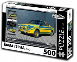 retro-autá puzzle Škoda 130 RS 500 dielikov