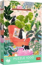 TREFL Premium Plus puzzle 1000 dielikov – The Art of Colour: Sladký domov