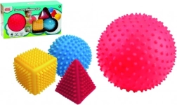 Senzorická sada geometrických tvarov LITTLE HERO, 4 ks