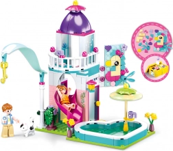 Sluban domček so šmykľavkou do bazéna