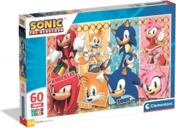 Clementoni puzzle ježko Sonic MAXI 60 dielikov