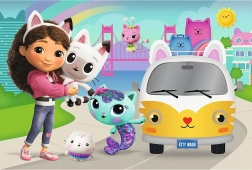 Puzzle Gabikin mačací domček – Gabika a mačacie dobrodružstvá 60 dielikov