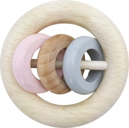 Hess hrkálka tri krúžky ružové