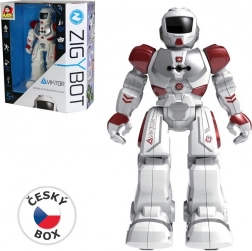 Interaktívny robot Viktor 27 cm, 21 funkcií, červený