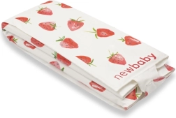 Cestovná prebaľovacia podložka New Baby Basic Strawberry