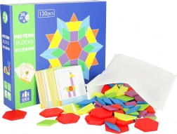 Drevená mozaiková Montessori skladačka 155 dielikov