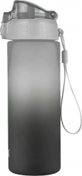 Fľaša na pitie OXY Click 600 ml Ombre čierna/šedá