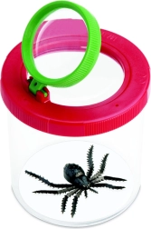 Pozorovací kelímok s dvojitou lupou na hmyz a prírodniny