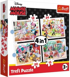 Puzzle 4v1 Minnie s priateľmi