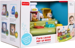 Interaktívne vyskakovacie zvieratká farma pre najmenších