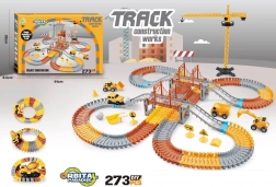 koľajová dráha s 2 mostmi, 273 dielikov (1 autíčko)
