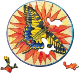 Okrúhle puzzle CURIOSI Picoli Motýľ 33 dielikov