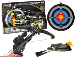 Detská kuša s laserovým zameriavačom a terčom