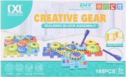 Skrutkovacia stavebnica pre deti, 188 dielikov