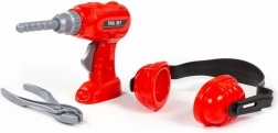 Detská sada náradia s vŕtačkou, chráničmi sluchu a kliešťami