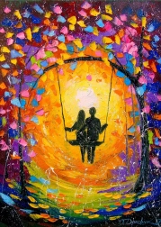 Puzzle Romantická láska 1000 dielikov