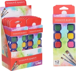 Vodové farby 12 ks