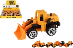 Mini stavebné autá kov/plast 7 cm voľný chod mix druhov