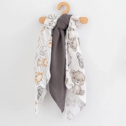 bavlnené plienky s potlačou New Baby 70 × 80 cm, 3 ks