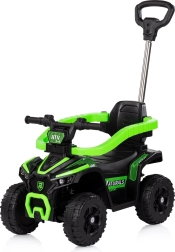 Odrážadlo s vodiacou tyčou ATV zelené CHIPOLINO