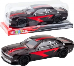 Športové auto s mechanickým pohonom čierno-červené