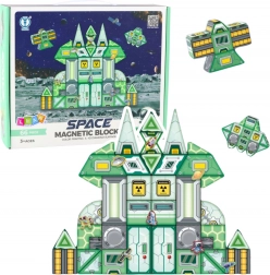 Magnetické kocky Vesmírna stanica 66 ks