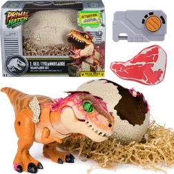 Interaktívny dinosaurus T‑Rex z liahnúceho sa vajca JURASSIC WORLD PRIMAL HATCH