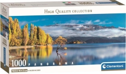 Panoramatické puzzle Zlaté odrazy jazera Wanaka 1000 dielikov CLEMENTONI