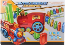 Stavebné domino vláčik so svetlami a zvukmi