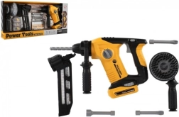 Detská príklepová vŕtačka s doplnkami na batérie