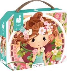 Puzzle v kufriku inšpirované Muchou 100 dielikov