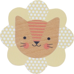 Petit Collage drevené hrkálka levíček