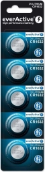 Lítiové batérie EverActive CR1632 - 5 kusov v blistri