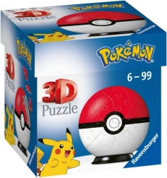 3D puzzle Pokémon poké ball od Ravensburger, 54 dielikov