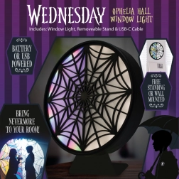 LED svetlo okno Wednesday