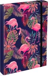 Dosky na školské zošity A4 Jumbo s motívom plameniakov BAAGL