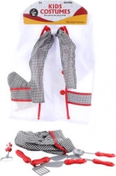 Detský kostým kuchára so sadou riadu