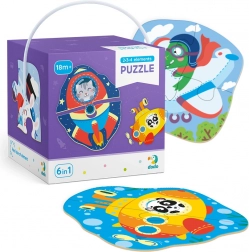 Puzzle 2–4 dieliky Transport – obrysové detské puzzle DODO
